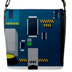 Amphisbaena Two Platform Dtn Node Vector File Flap Messenger Bag (s) by Sapixe