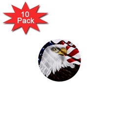 American Eagle Flag Sticker Symbol Of The Americans 1  Mini Buttons (10 Pack)  by Sapixe