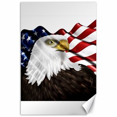 American Eagle Flag Sticker Symbol Of The Americans Canvas 24  X 36  by Sapixe