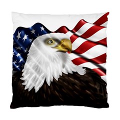 American Eagle Flag Sticker Symbol Of The Americans Standard Cushion Case (two Sides) by Sapixe