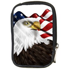 American Eagle Flag Sticker Symbol Of The Americans Compact Camera Cases by Sapixe