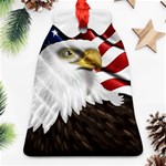 American Eagle Flag Sticker Symbol Of The Americans Ornament (Bell) Front