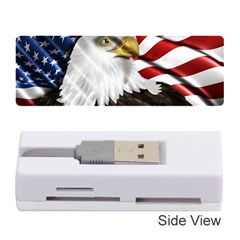 American Eagle Flag Sticker Symbol Of The Americans Memory Card Reader (stick)  by Sapixe