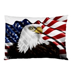 American Eagle Flag Sticker Symbol Of The Americans Pillow Case (two Sides) by Sapixe