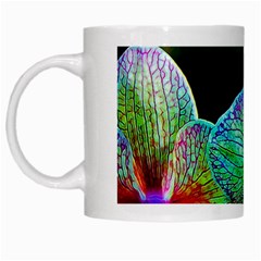 Alien Orchids Floral Art Photograph White Mugs by Sapixe