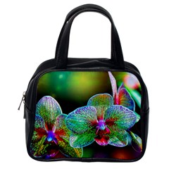 Alien Orchids Floral Art Photograph Classic Handbags (one Side) by Sapixe