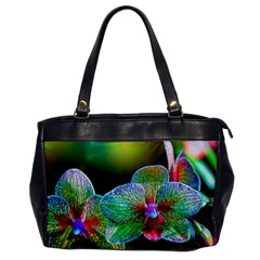 Alien Orchids Floral Art Photograph Office Handbags by Sapixe