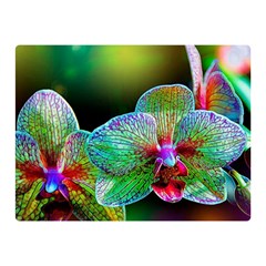 Alien Orchids Floral Art Photograph Double Sided Flano Blanket (mini)  by Sapixe