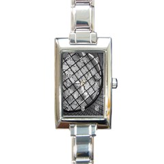 Architecture Roof Structure Modern Rectangle Italian Charm Watch by Sapixe