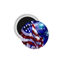 American Flag Red White Blue Fireworks Stars Independence Day 1 75  Magnets by Sapixe