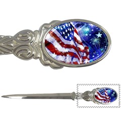 American Flag Red White Blue Fireworks Stars Independence Day Letter Openers by Sapixe