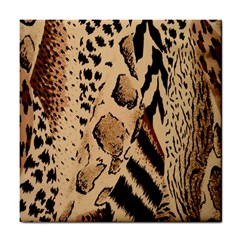 Animal Fabric Patterns Tile Coasters