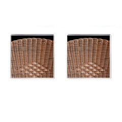 Armchair Folder Canework Braiding Cufflinks (square) by Sapixe