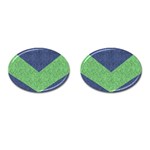 Arrow Texture Background Pattern Cufflinks (Oval) Front(Pair)