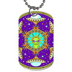 Alien Mandala Dog Tag (one Side)