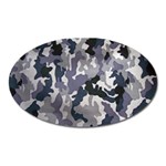 Army Camo Pattern Oval Magnet Front