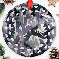 Army Camo Pattern Ornament (round Filigree) by Sapixe