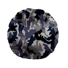 Army Camo Pattern Standard 15  Premium Round Cushions by Sapixe