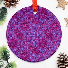 Grunge Texture Pattern Ornament (round) by dflcprints