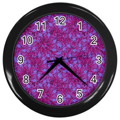 Grunge Texture Pattern Wall Clocks (black) by dflcprints