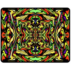 Artwork By Patrick-colorful-19 Double Sided Fleece Blanket (medium)  by ArtworkByPatrick