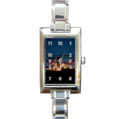 Art Sunset Anime Afternoon Rectangle Italian Charm Watch by Sapixe