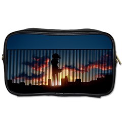 Art Sunset Anime Afternoon Toiletries Bags by Sapixe