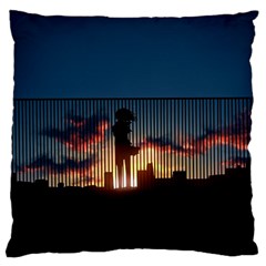 Art Sunset Anime Afternoon Large Cushion Case (one Side) by Sapixe