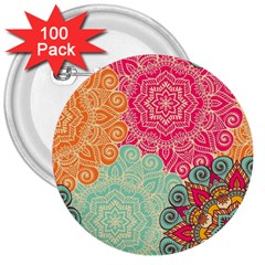 Art Abstract Pattern 3  Buttons (100 Pack)  by Sapixe