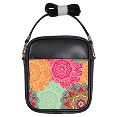 Art Abstract Pattern Girls Sling Bags by Sapixe