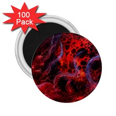 Art Space Abstract Red Line 2 25  Magnets (100 Pack)  by Sapixe