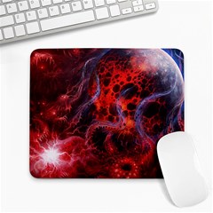 Art Space Abstract Red Line Large Mousepads by Sapixe