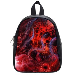 Art Space Abstract Red Line School Bag (small) by Sapixe