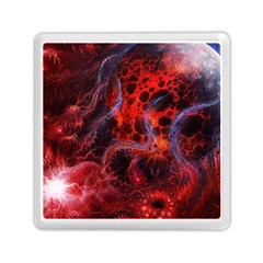 Art Space Abstract Red Line Memory Card Reader (square)  by Sapixe