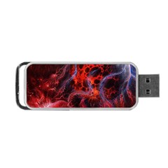 Art Space Abstract Red Line Portable Usb Flash (two Sides) by Sapixe