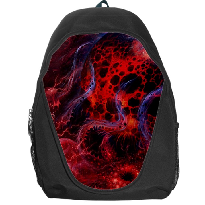 Art Space Abstract Red Line Backpack Bag