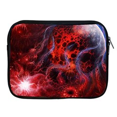 Art Space Abstract Red Line Apple Ipad 2/3/4 Zipper Cases by Sapixe