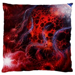 Art Space Abstract Red Line Large Flano Cushion Case (two Sides) by Sapixe