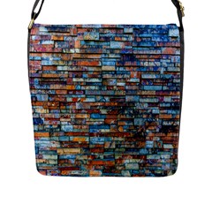 Colorful-21 Flap Messenger Bag (l)  by ArtworkByPatrick