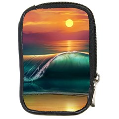 Art Sunset Beach Sea Waves Compact Camera Cases by Sapixe