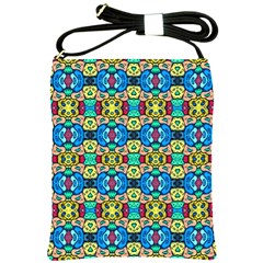 Colorful-22 Shoulder Sling Bags by ArtworkByPatrick