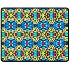 Colorful-22 Double Sided Fleece Blanket (medium)  by ArtworkByPatrick