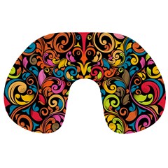 Art Traditional Pattern Travel Neck Pillows by Sapixe