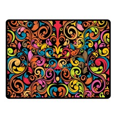 Art Traditional Pattern Double Sided Fleece Blanket (small)  by Sapixe