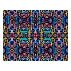 Colorful-23 1 Double Sided Flano Blanket (large)  by ArtworkByPatrick