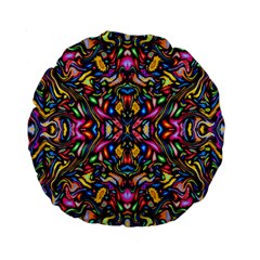  Artwork By Patrick-colorful-24 1 Standard 15  Premium Round Cushions by ArtworkByPatrick