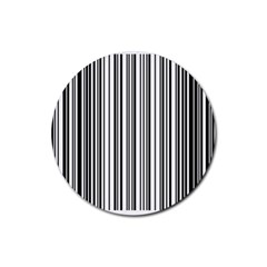 Barcode Pattern Rubber Coaster (round)  by Sapixe