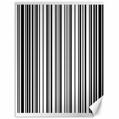 Barcode Pattern Canvas 18  X 24   by Sapixe