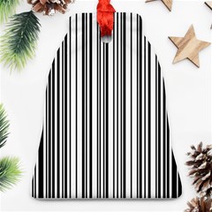 Barcode Pattern Bell Ornament (two Sides) by Sapixe