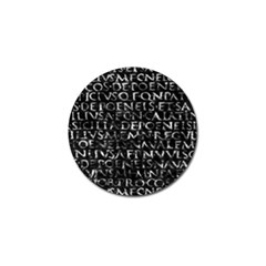 Antique Roman Typographic Pattern Golf Ball Marker (10 Pack) by dflcprints